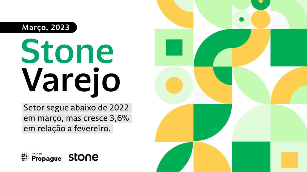 Stone Varejo: setor segue abaixo de 2022 em março, mas cresce 3,6% em relação a fevereiro